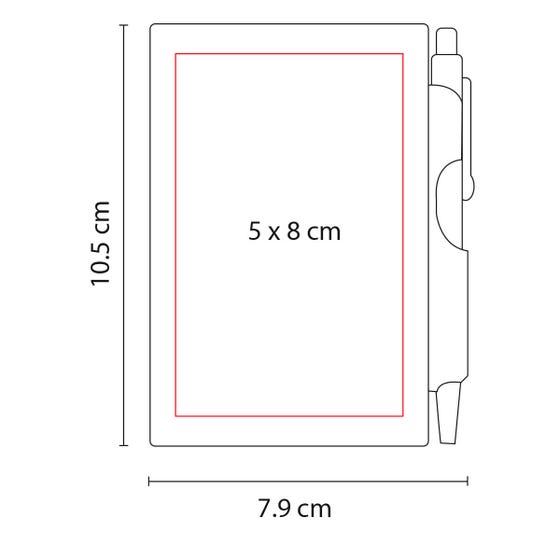 BLOCK DE NOTAS CON BOLÍGRAFO