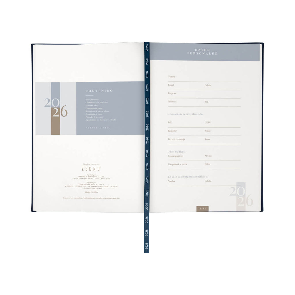 AGENDA DIARIA CLÁSICA 2026