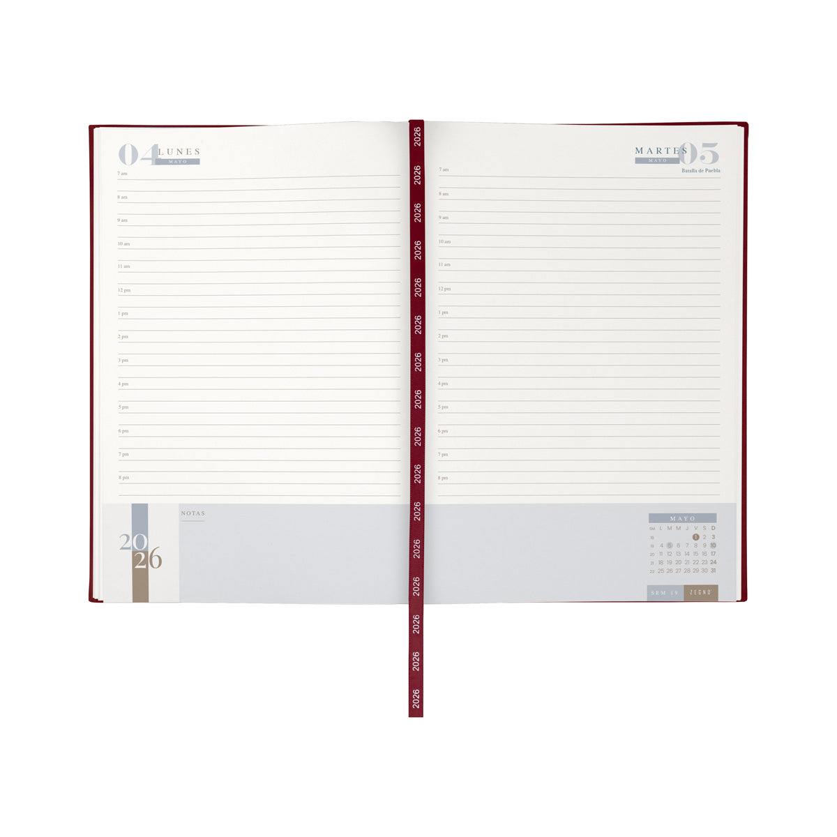 AGENDA DIARIA CLÁSICA 2026