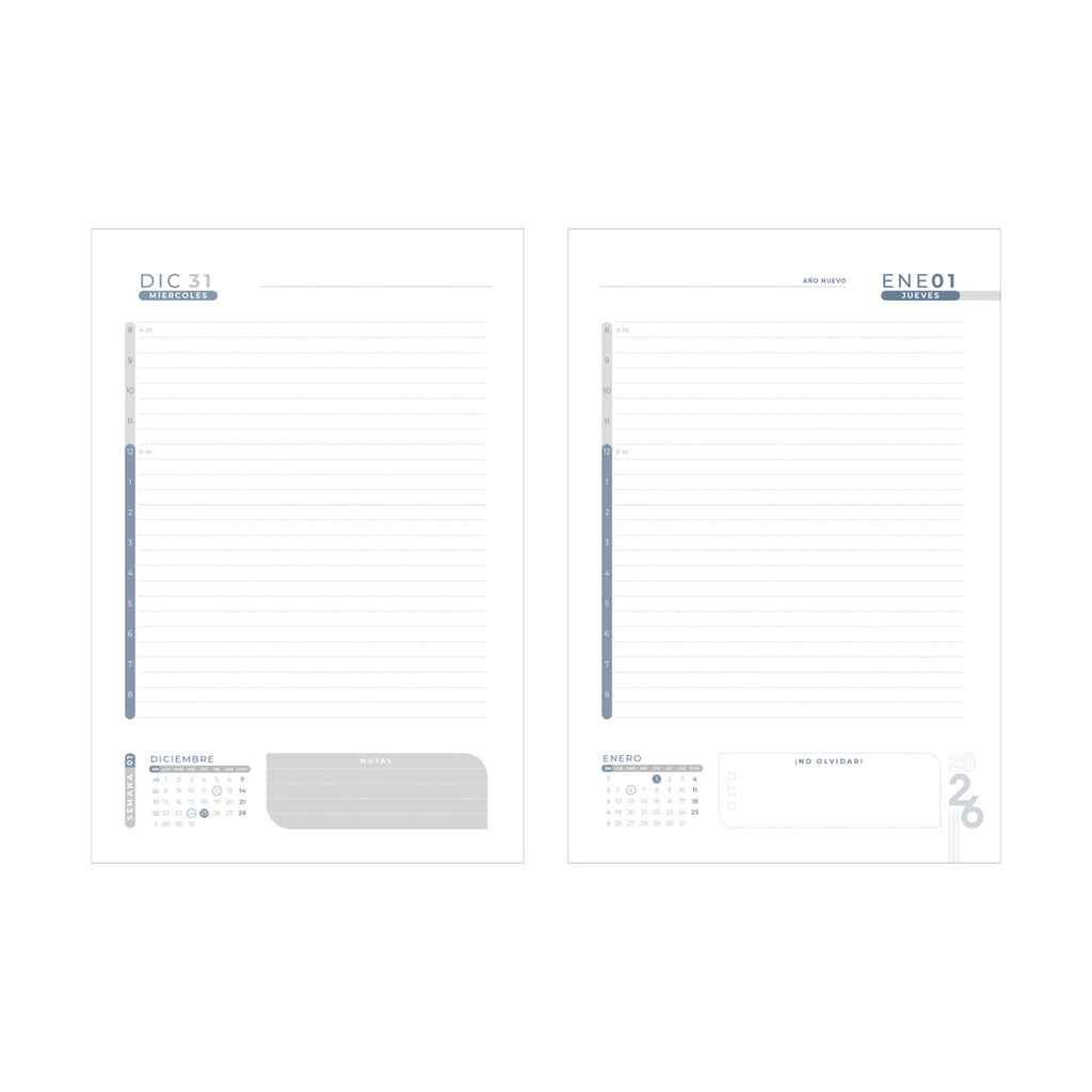 AGENDA DIARIA TERRA 2026